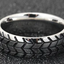 6 мм золотого и серебряного цвета, кольцо из нержавеющей стали, крутые кольца для мотоциклетных шин для мужчин, панковские геометрические полосатые кольца в стиле хип-хоп, обручальное кольцо