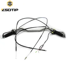 ZSDTRP 85cm Retro style Iron material handle bar handbar comp with grip lever cable case for BMW R1 R71 M72 KC750 M1 Ural