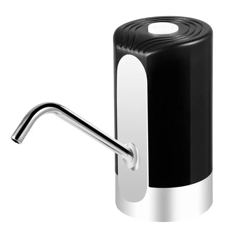 4 Вт Портативные автоматические электрические с USB Перезаряжаемый диспенсер для водяного насоса бутылка распылитель для воды для домашнего офиса - Цвет: Черный