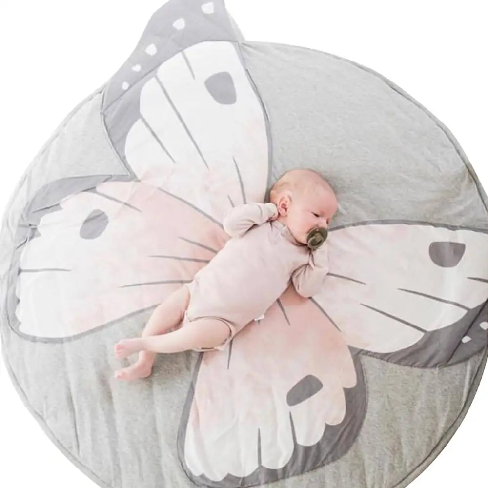 

Cartoon Animals Baby Play Mat Pad Toddler Kids Crawling Blanket Round Carpet Rug Toy Mat For Children Room Decor Photo Props New