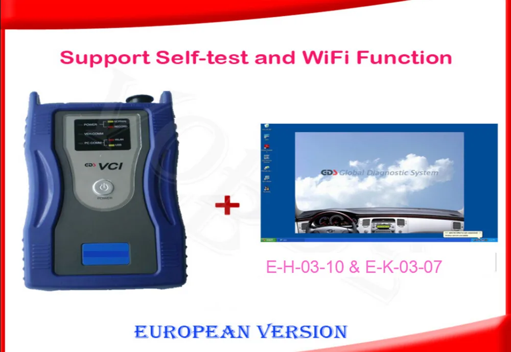 

The Original Hyun-dai ki-a gds vci with wifi with version E-H-03-11 & E-K-03-11,European Version korea car Software for GDS VCI