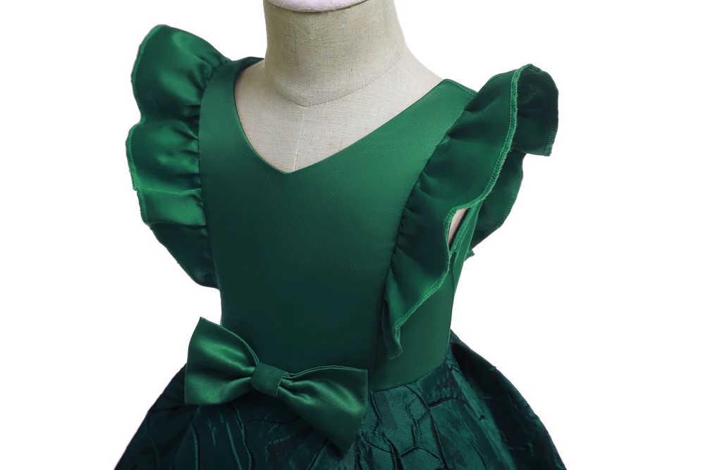 Floral Girl Dresses 2019 Summer Princess Costumes Wedding Child Clothing Ruffles Kids Dress For Girls Formal Prom Gowns 10 Years (12)