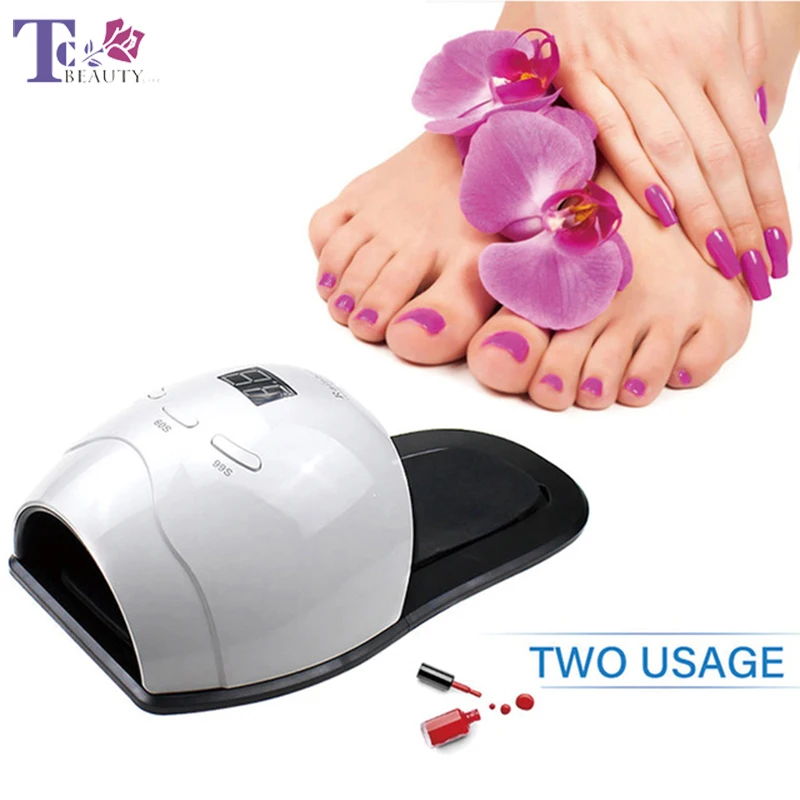 

48W 30 LED Nail Lamp Phototherapy Machine Uv Light Therapy Machine Hands And Feet 2 In 1 Stitching Slipper Style Nail Lamp