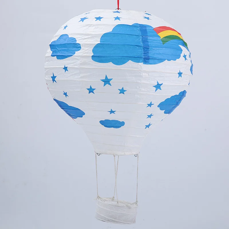 30cm 40cm hot air balloon chinese lantern rainbow heart striped printed lampion babyshower birthday wedding party decorations