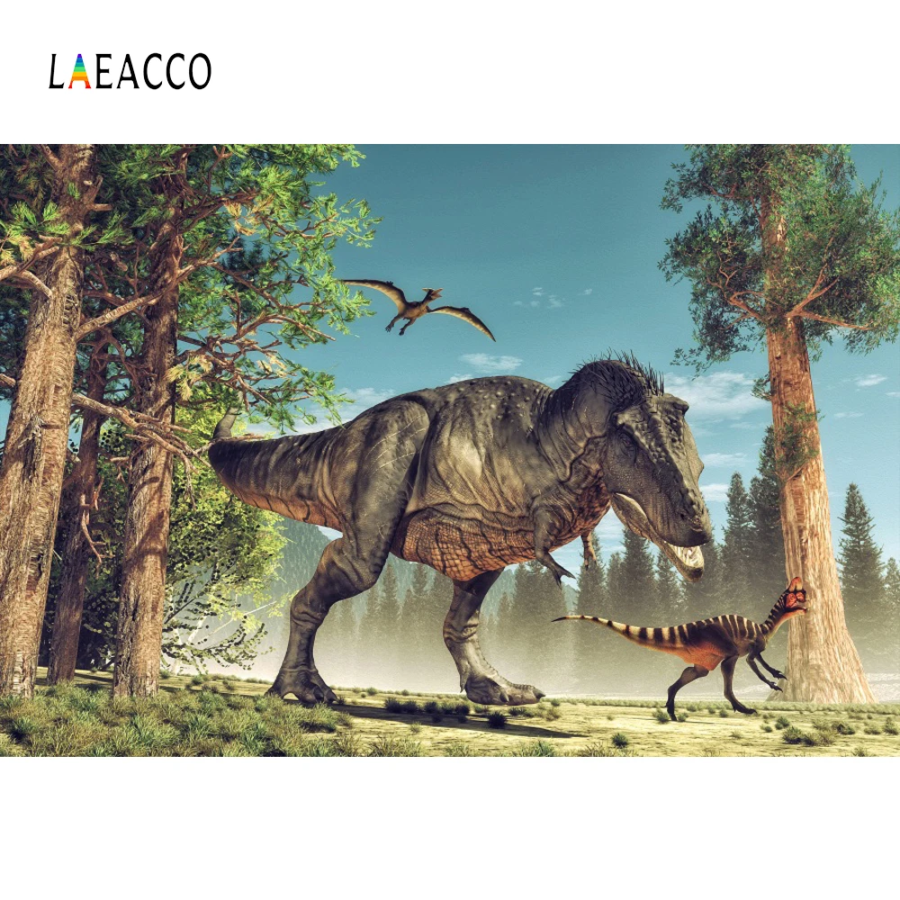 Laeacco Jurassic период динозавр парк детские вечерние фотографии фоны индивидуальные фотографические фоны для фотостудии