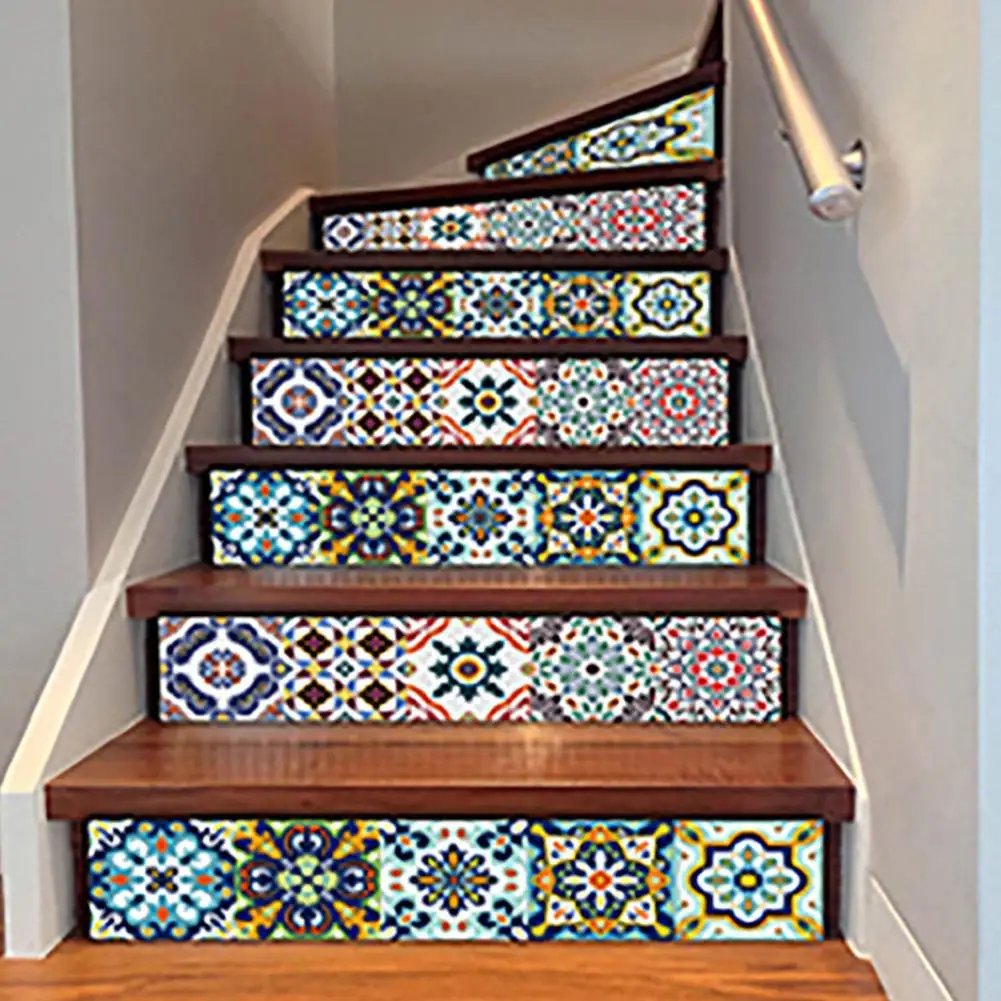 TPFOCUS Home Fashion Self-adhesive 3D Waterproof Wall Sticker for Stairs Decoration