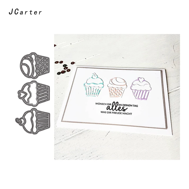 

JC Metal Cutting Dies for Scrapbooking Dies Cut Small Cake Decoration 2019 Die Stencil Handmade Paper Card Making Model Craft