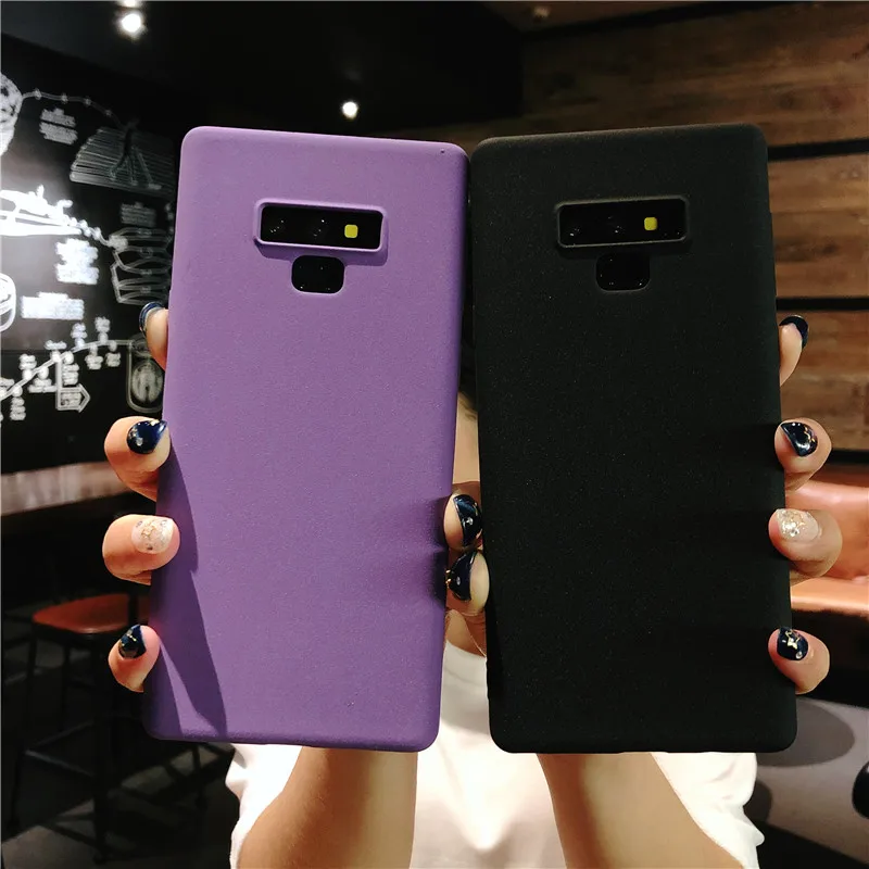 Роскошный Матовый силиконовый чехол из ТПУ с текстурой песка для Samsung Galaxy Note 9 8 5 4 3