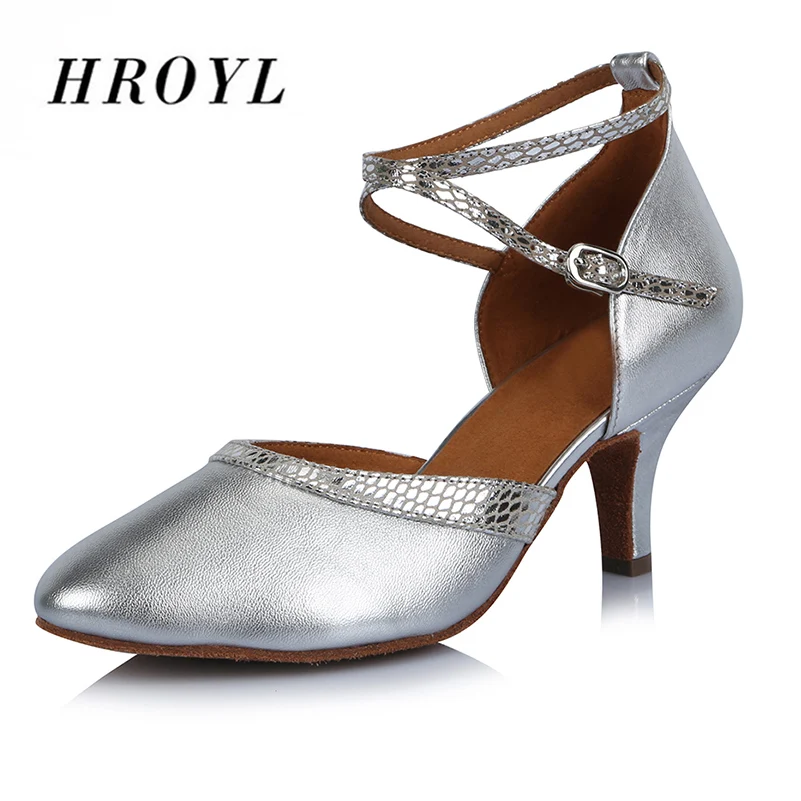 

Women Ballroom Latin Dance Shoes Satin Soft sole Women Modern Standard Dancing Shoes High Heel