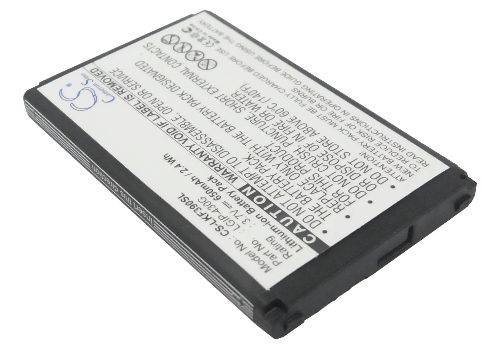 Аккумулятор Cameron Sino для LG KF390 KF757 650 мА · ч с аккумулятором зарядным устройством
