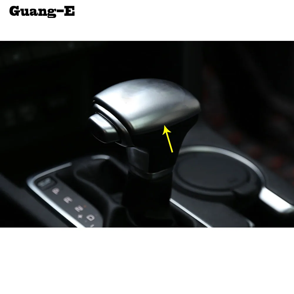 High Quality styling inner car stick Chrome ABS Shift knob control Top font b lamp b