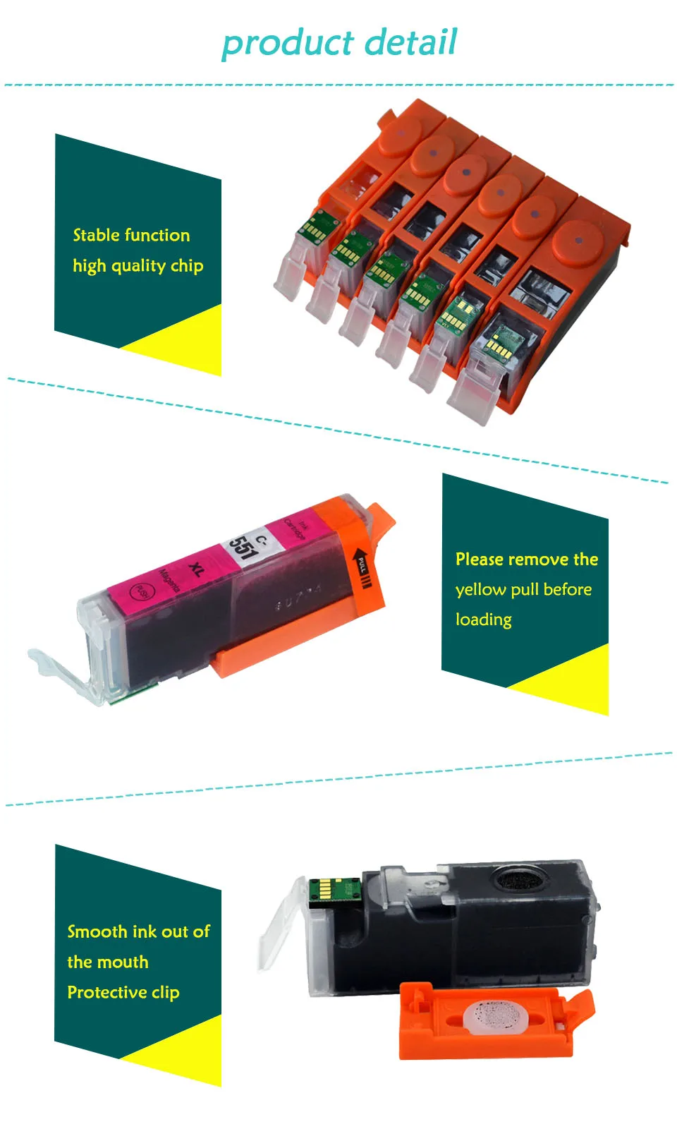ink cartridge for Canon PGI-550 CLI-551