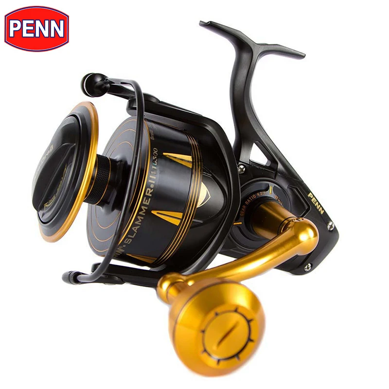 

PENN SLAMMER III SLAIII 3500-10500 Spinning Fishing Reel 6+1BB Full Metal Body CNC Gear IPX6 Sealed Saltwater Reels