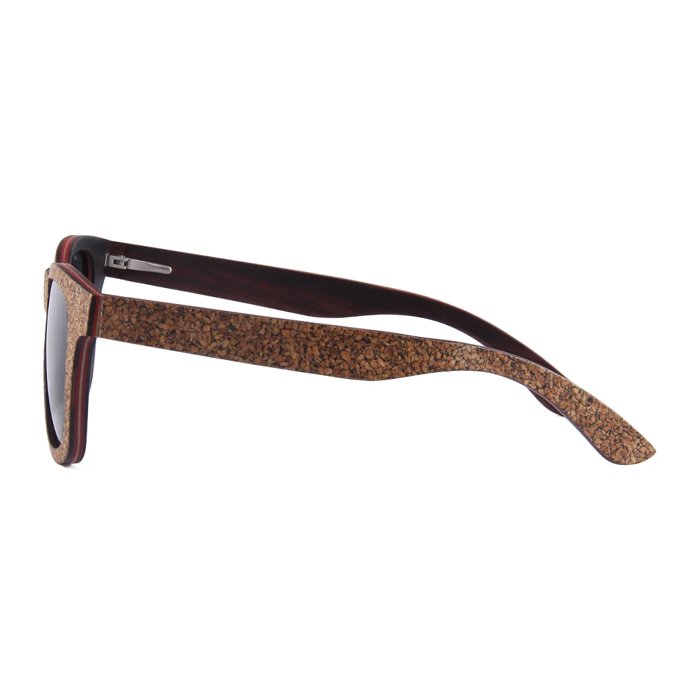 CONCHEN, Новое поступление, женские солнцезащитные очки, пробковая ламинированная деревянная оправа, мужские поляризованные солнцезащитные очки W3076