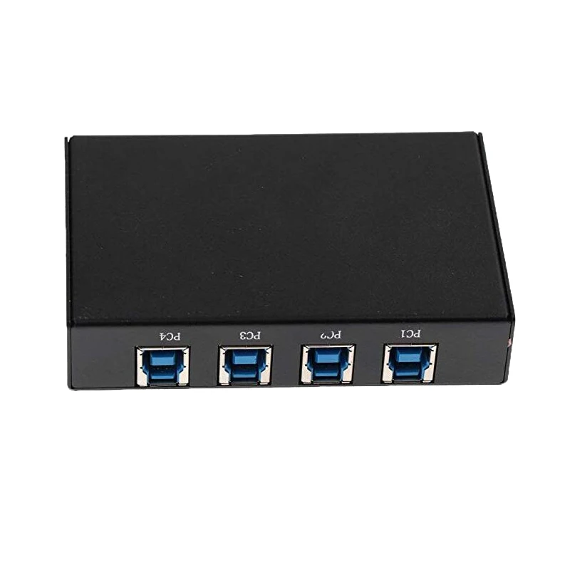 USB 3 0 переключатель 4 в 1 выход Переключатель адаптер Коробка компьютер общий