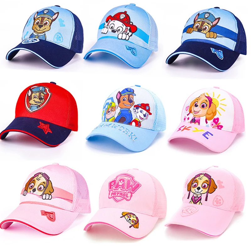 

Paw Patrol Cotton Spring Summer Fall Hats Caps Headgear Cute Children's Chapeau Puppy Print Party Kids Birthday Gift Toy