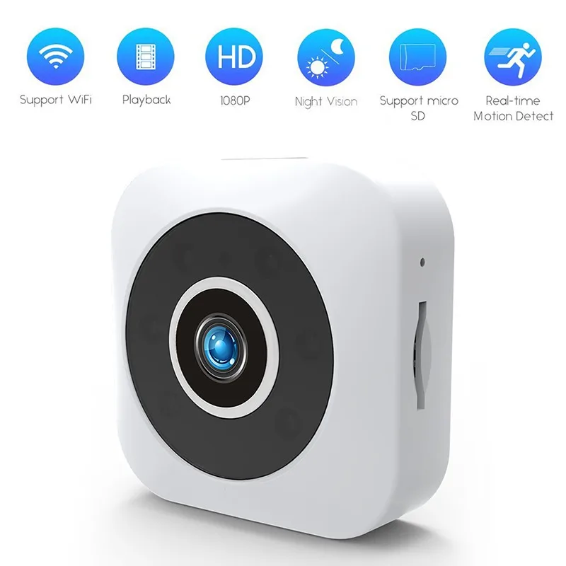 

1080P HD WIFI Mini IP Camera Night Vision Motion Detect Mini Camcorder Loop Video Recorder Built-in Battery Body Cam
