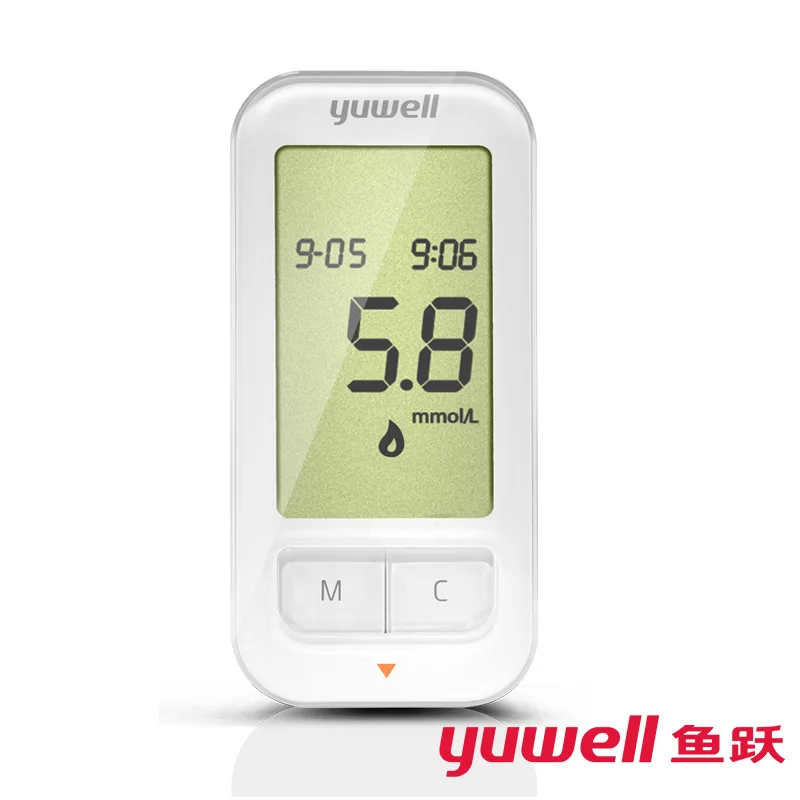 test glucose yuwell strips blood 309 phone meter smart glucometer glucose blood yuwell