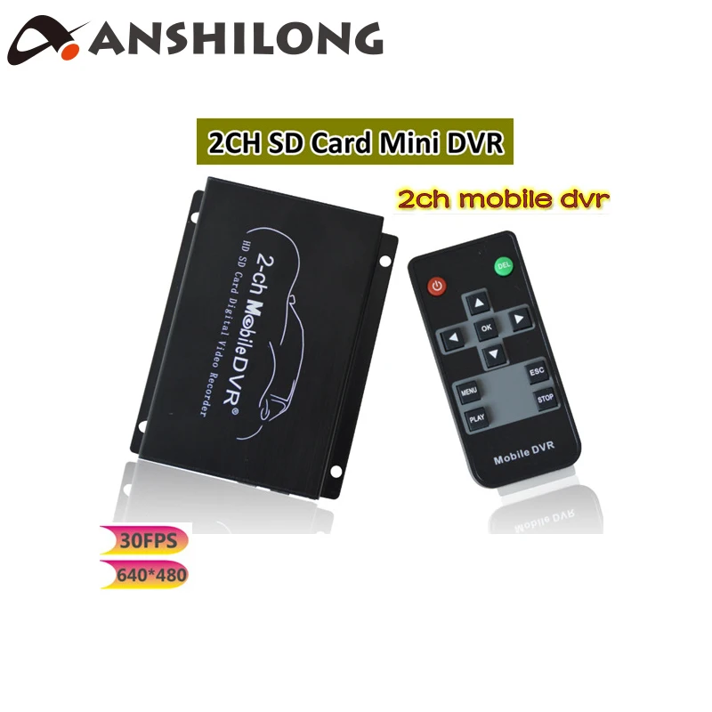 Anshilong 2ch Mini Sd Card Car Dvr Mobile Dvr With Audio Recording And
