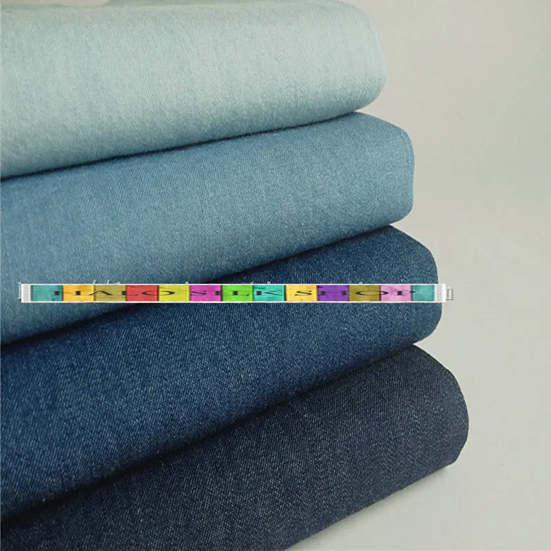 Джинсовая ткань эластичная средней толщины 6 цветов|fabric stretch|denim fabricwashed denim fabric |