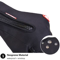 Kyncilor Cold Winter Hiking Bicycle Gloves ciclismo Thicker Anti Slip Fleece Wind stop Touch Screen Warm Cycling Gloves 2