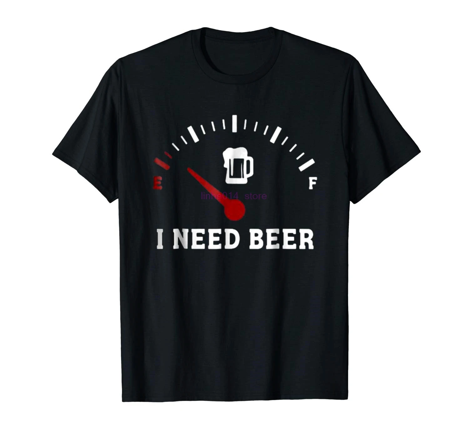 

brand men shirt Fuel Gauge I Need Beer T Shirt Out Of Beer Beer Lover