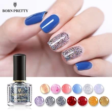 BORN PRETTY Блестящий лак для ногтей 6 мл без запаха отшелушивается на водной основе DIY Дизайн Лак для ногтей маникюр