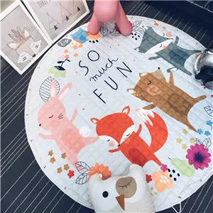 

Svetanya Star Toys Storage Bag Kids Game Mats diameter 59inch baby Crawling multifunctional round blanket Play Floor Rug/Mat