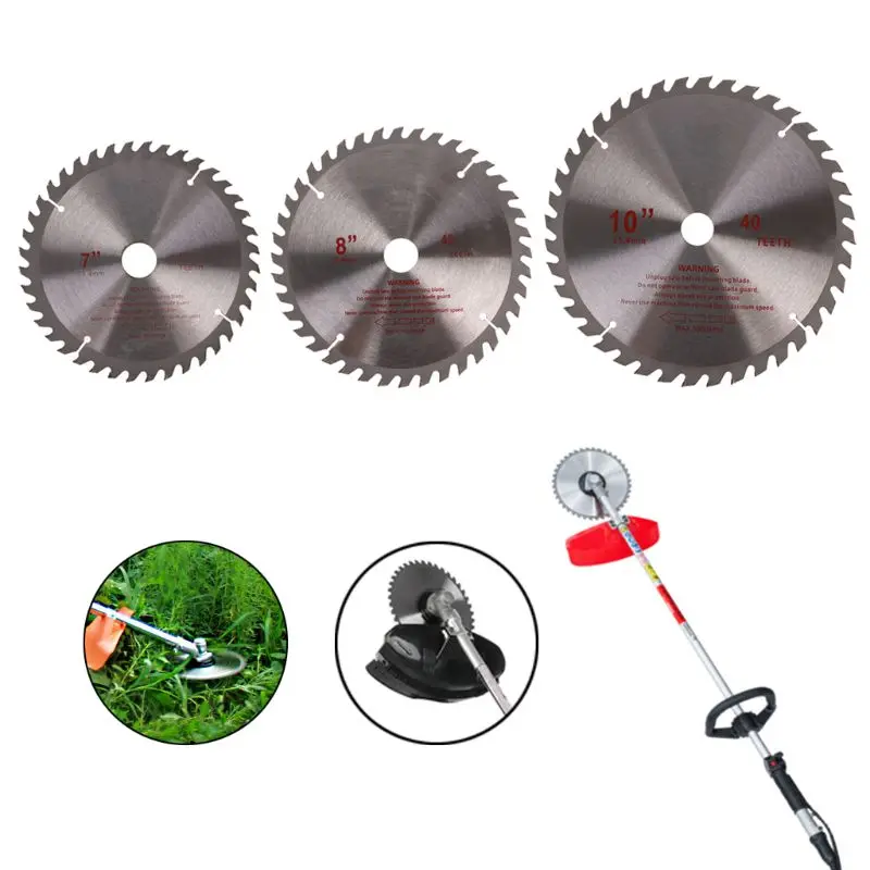8/'/' 40T Teeth Carbide Tip Blade For Brush Cutter Trimmer Bore Diameter 25.4mm