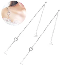 Шикарные хрустальные стразы, регулируемые съемные двойные цепи, декоративные лямки бюстгальтера причудливые украшения, замена для топов, платьев, бюстгальтеров