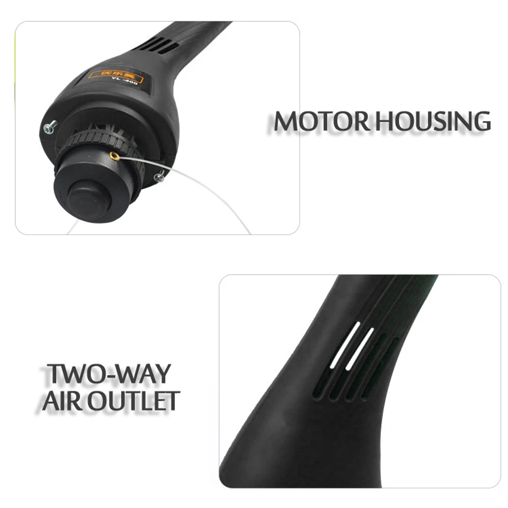 Household Portable 400W Folding Electric Lawn Mower 12500r/min Garden Home Trimming Weeder Machine for Gardening Green Household Portable 400W Folding Electric Lawn Mower 12500r/min Garden Home Trimming Weeder Machine for Gardening Green