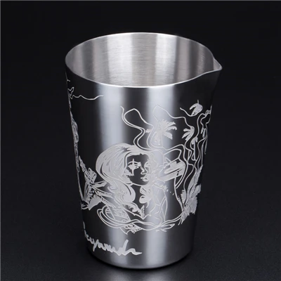 530ml New Style Stainless Steel Mint Julep Moscow Mule Mug Beer Cup Coffee Cup Water Glass Drinkware - Цвет: Carven 530ml