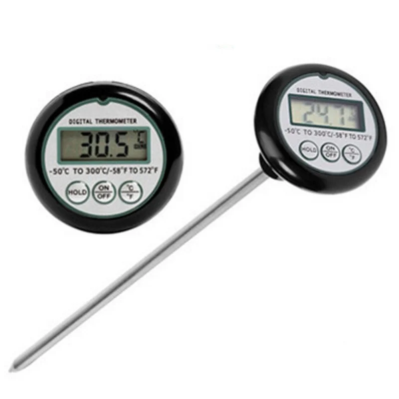Цифровой термометр для барбекю, зонд для кухонной печи, для приготовления пищи, гриль, термометр для мяса с датчиком, таймер, температурный сигнал