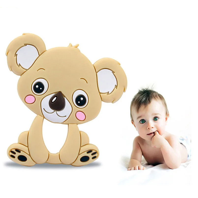 

Baby Teethers Silicone 0-12 Months Koala Teethers Pacify Comfort Bite Teether Infants Chew Charms Newborn Baby Teething Kid Toys
