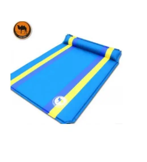CS033-2 2 человек Автоматический надувной матрас Открытый Отдых путешествия подушки ПВХ утолщаются расширить пляжный коврик для барбекю - Цвет: Синий
