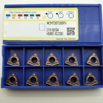 

10pcs WCMT06T308FN ACZ330 boring drill turning cnc lathe tools