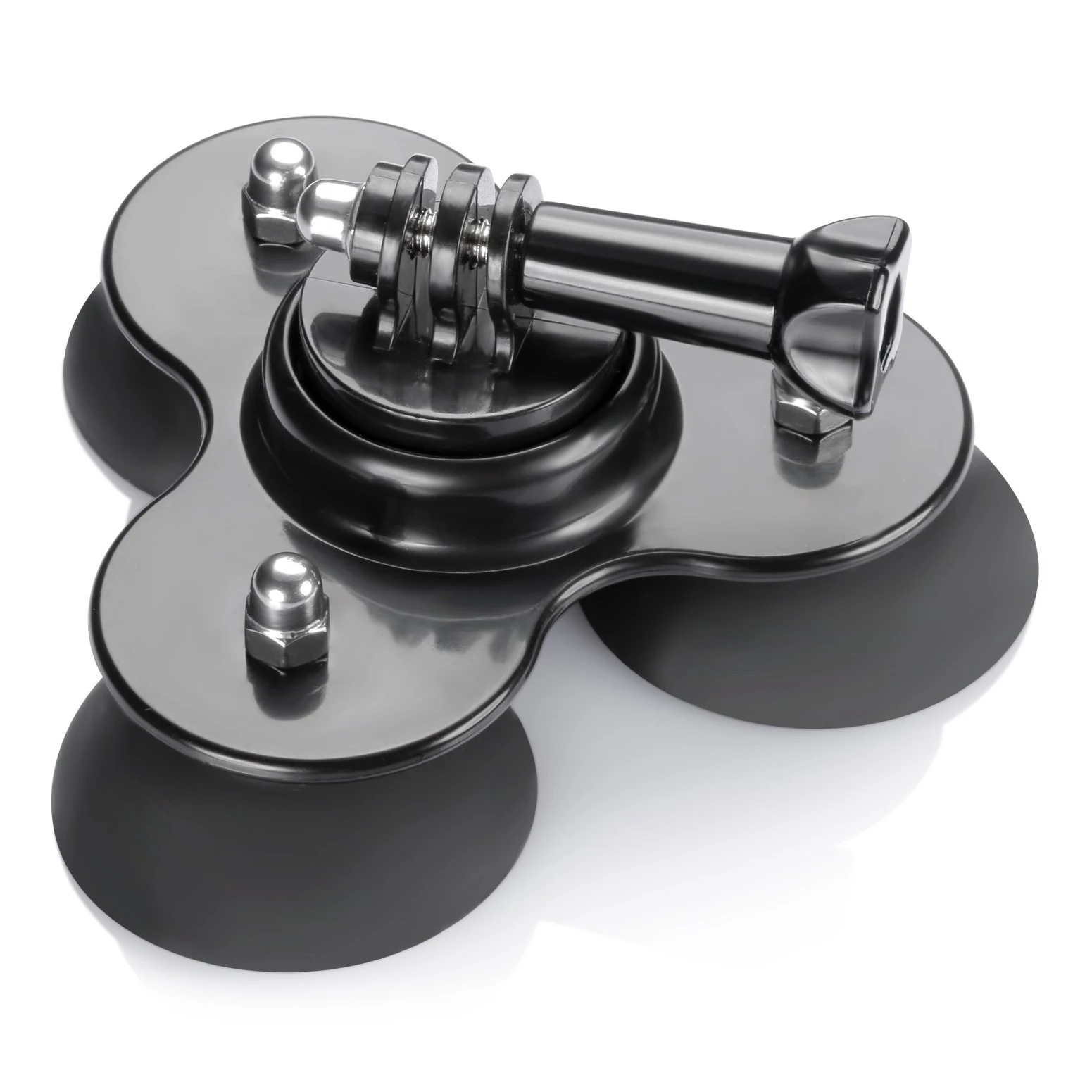 

TTKK Suction Cup Holder Low Angle Secure Vehicle Mount 3 Suction Pad Base for GoPro hero4 Session Hero 4 3 + 3 2 1 (Black)