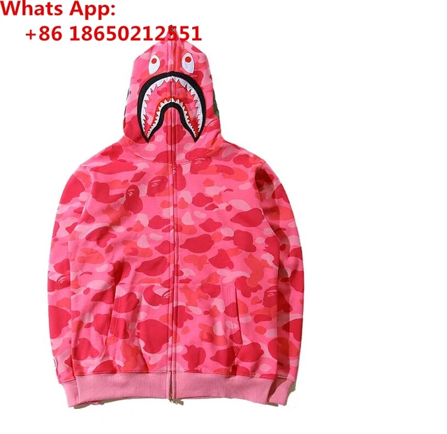 Ape BAPE uomo Shark Jaw Camo Pieno Della Chiusura Lampo Felpa Con Cappuccio  Felpe Rivestimento del Cappotto Nuovo|Hoodies \u0026 Sweatshirts| - AliExpress