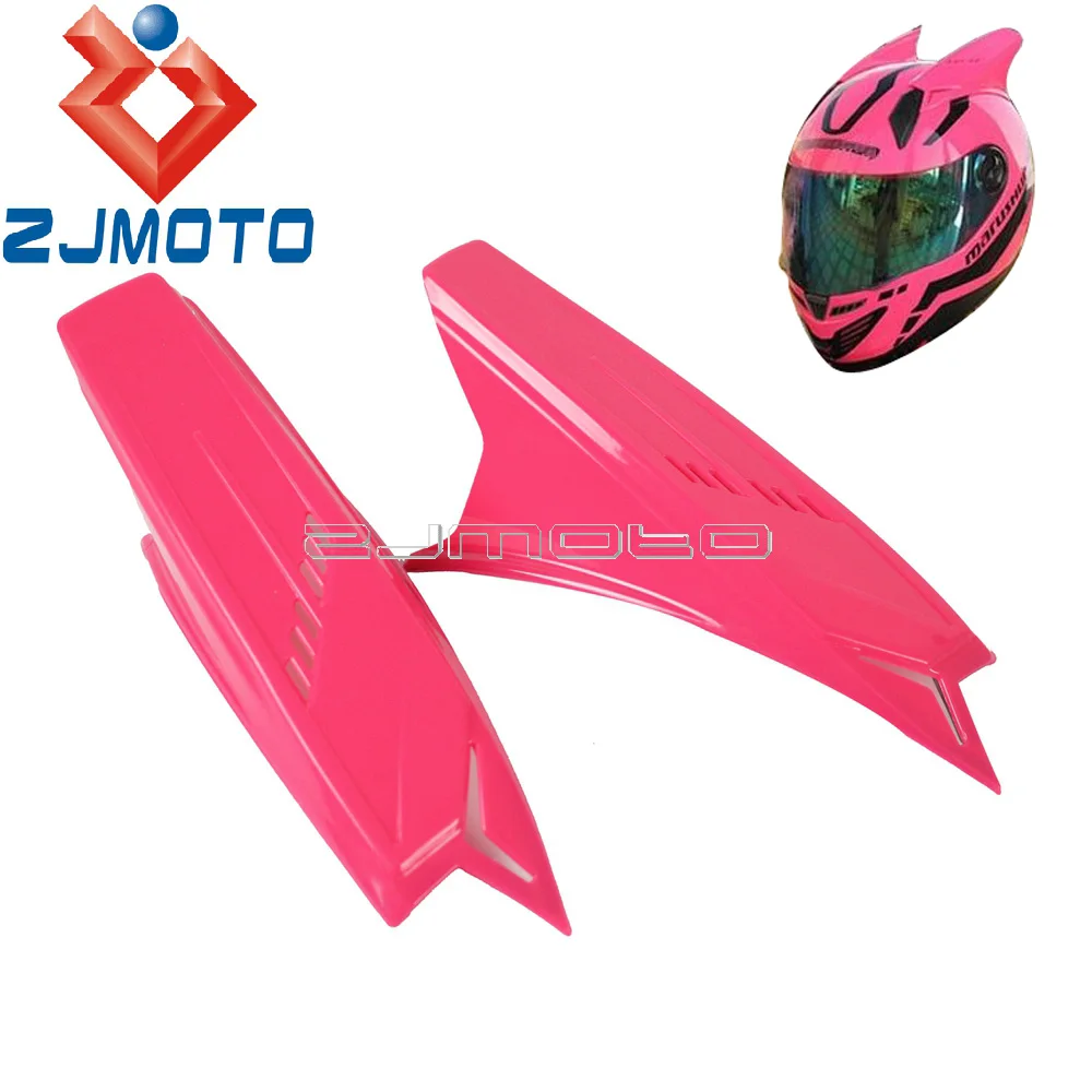 

1 Pair Pink Motorcycle Racing Helmet Horns Dirt Bike Mohawk Horns For YOHE A-GV ICOM HJC TANKED SHARK Helmet Horns Ears