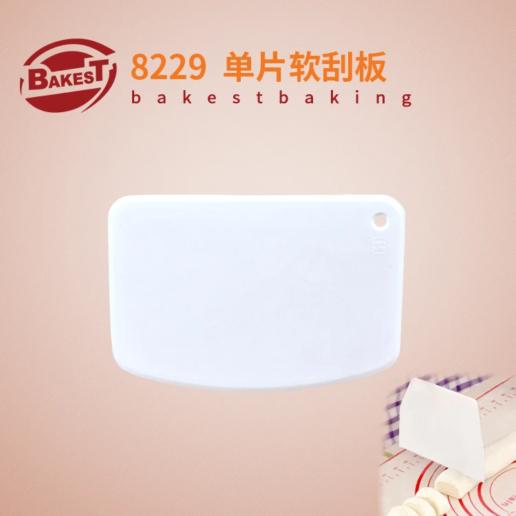 

BAKEST 6pcs per lot Plastic Soft Dough Scraper Cake Pastry Cutter