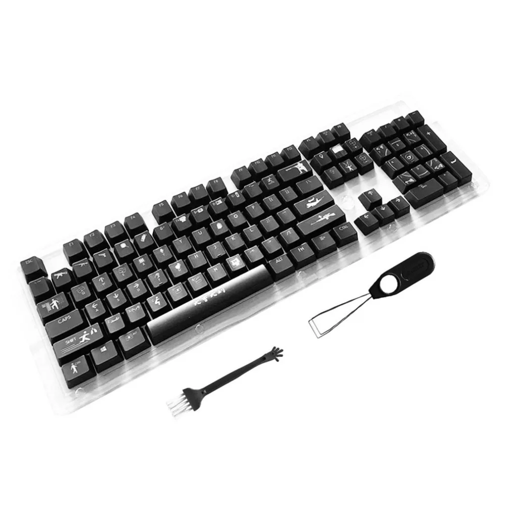 

104 Keys Keyboard Keycap Set ABS Backlit Key Cap Gaming Keyboard Key Cap with Key Puller for Mechanical Keyboards