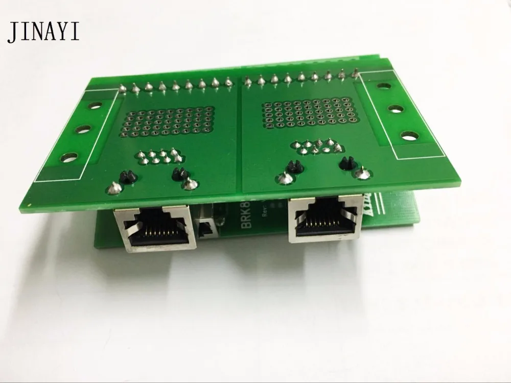 RJ45 rj45 Breakout Ethernet печатная плата LAN плата интерфейс порт терминала C45 din-рейку монтаж w/Кронштейн Разъем