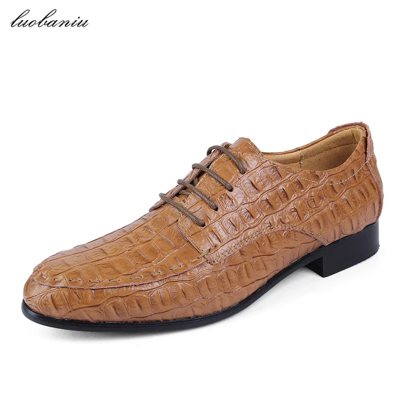 38 50 Alligator  Leather Shoes  Men Oxfords For Men Dress 