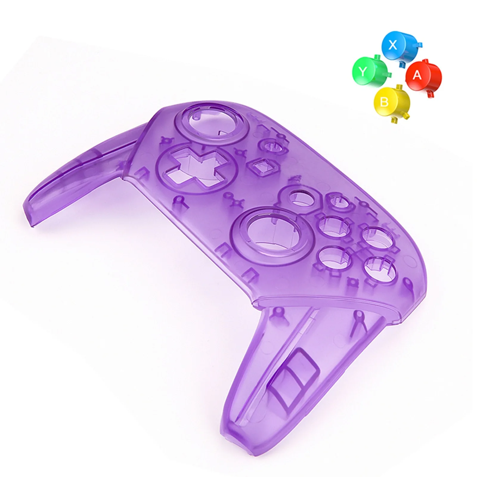

For Nintend Switch Pro Controller Replaceable Transparent Shell DIY Modified Shell Third Party Replacement Buttons Handles Cover