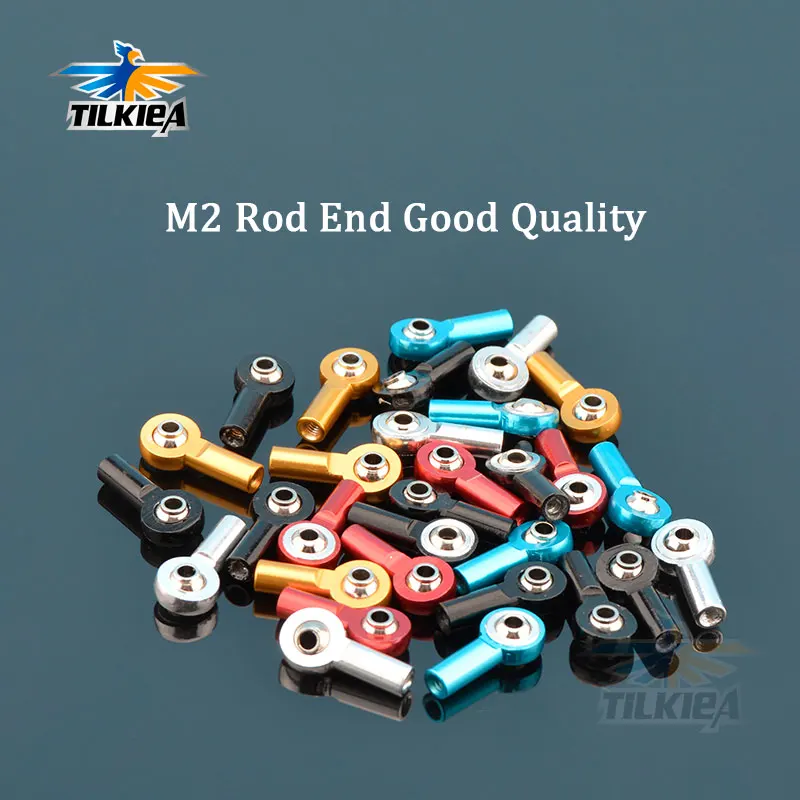 

20pcs Colorful M2 Metal Tie Rod End Aluminum Ball Head Bracket For Rc Car Robot DIY Material Good Quality