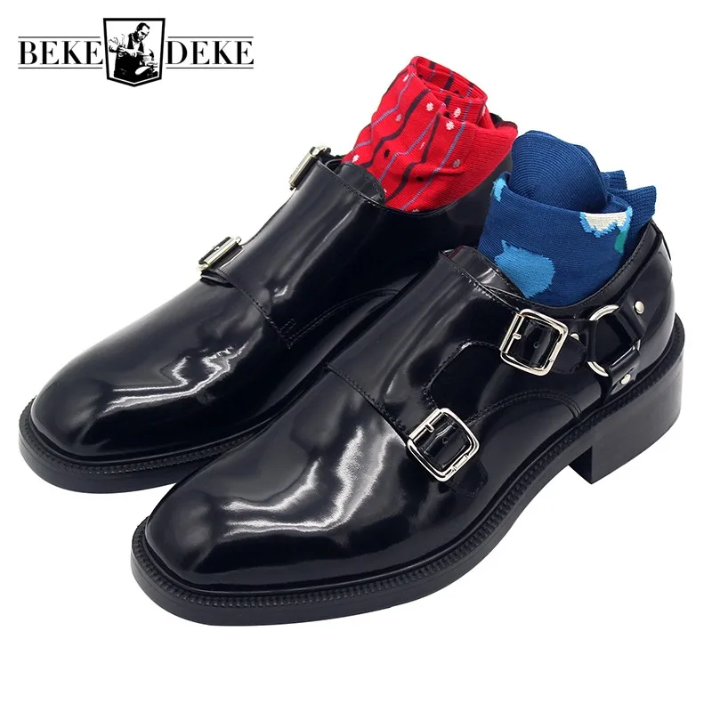 Classic Monk Plus Size Double Buckle Straps Cow Leather Shoes Men Brand Business Formal Male Wedding Sapato Social | Обувь