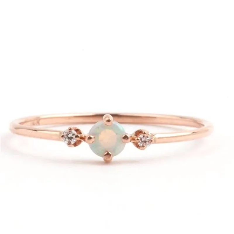 

ROMAD Dainty Engagement Ring for Women Simple Korean Style Simple Finger Ring Female Cute Party Ring anillos mujer bague femme