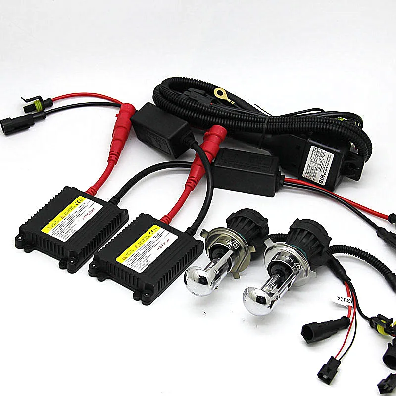 12 V 55 W H4 Bi комплект для ксеноновых ламп H4 hid Привет Низкий Би-свет ксенона haedlight 55 W 6000 K 8000 K 4300 K 10000 k 9004 9007 H13 Лампа Комплект