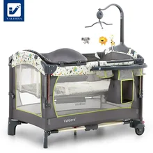 Valdera кроватка с функцией складывания Европейский складная кровать для игр док