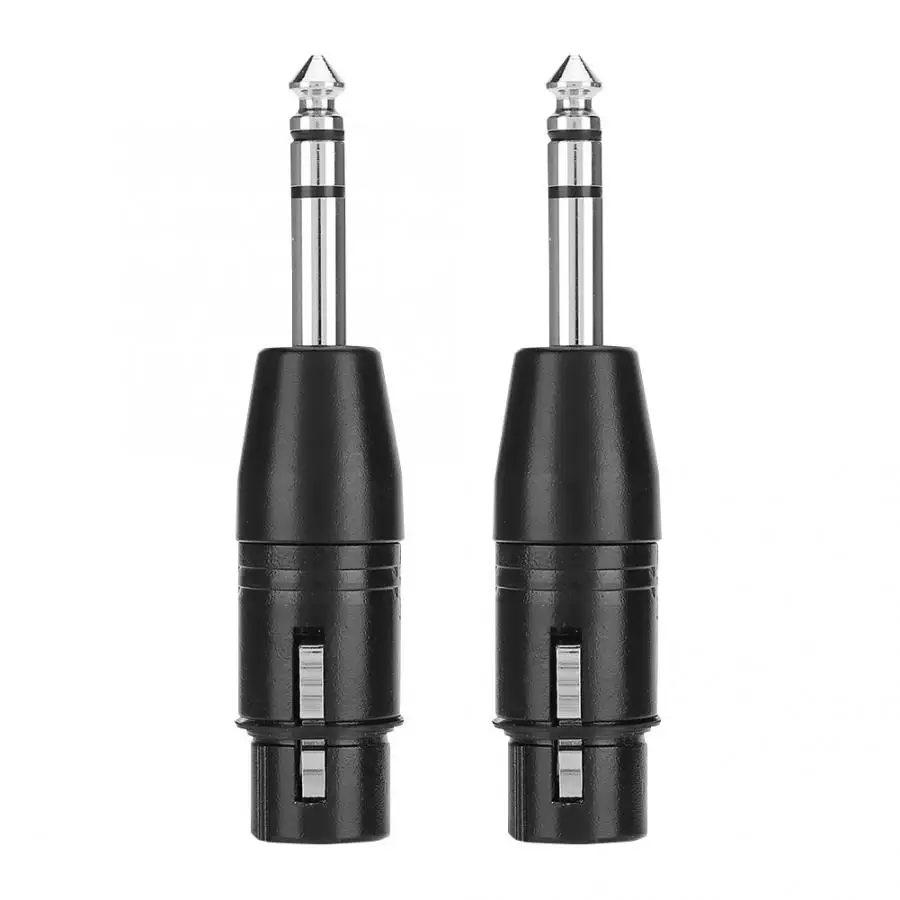 

speaker terminal 2PCS Zinc Alloy 6.35MM to XLR Male Female Plug Stereo Plug Audio Connector Speaker Adapter